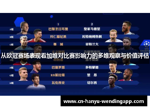 从欧冠赛场表现看加维对比赛影响力的多维观察与价值评估